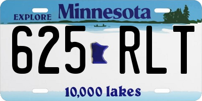 MN license plate 625RLT