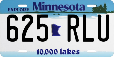 MN license plate 625RLU