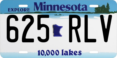 MN license plate 625RLV