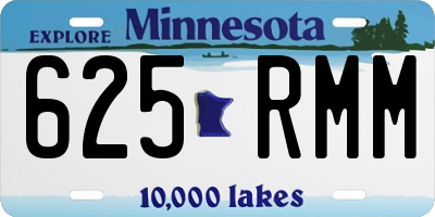 MN license plate 625RMM