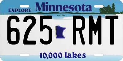 MN license plate 625RMT