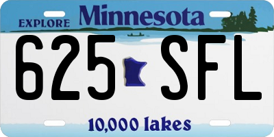 MN license plate 625SFL