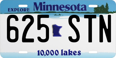 MN license plate 625STN