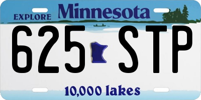 MN license plate 625STP