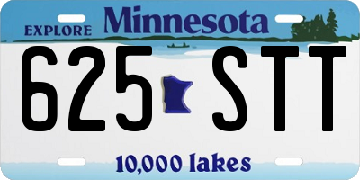 MN license plate 625STT