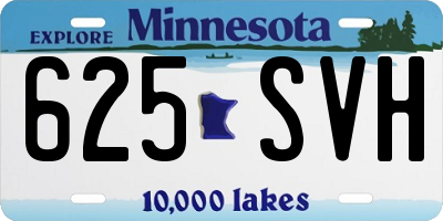 MN license plate 625SVH