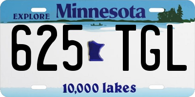 MN license plate 625TGL