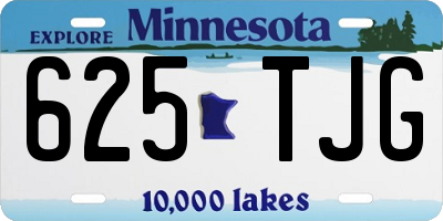 MN license plate 625TJG