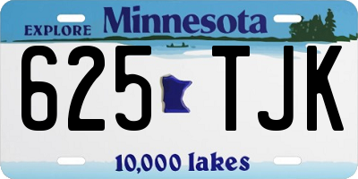 MN license plate 625TJK