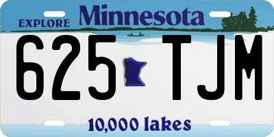 MN license plate 625TJM