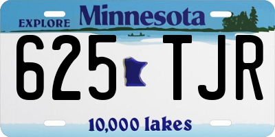 MN license plate 625TJR