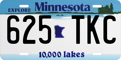 MN license plate 625TKC