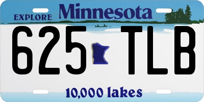 MN license plate 625TLB