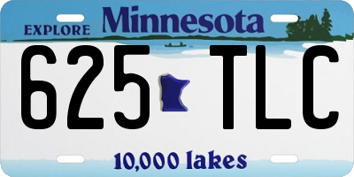 MN license plate 625TLC
