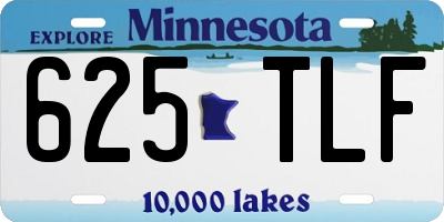 MN license plate 625TLF