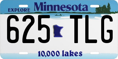 MN license plate 625TLG