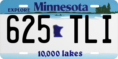 MN license plate 625TLI