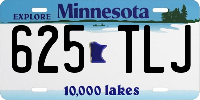 MN license plate 625TLJ