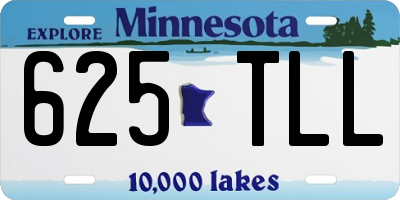 MN license plate 625TLL