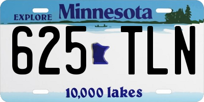 MN license plate 625TLN