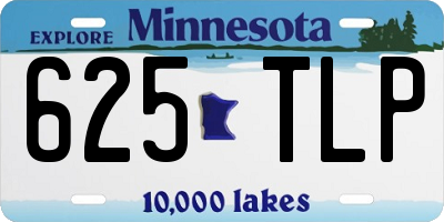 MN license plate 625TLP