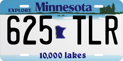 MN license plate 625TLR
