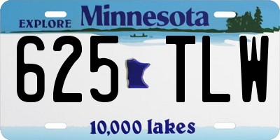 MN license plate 625TLW