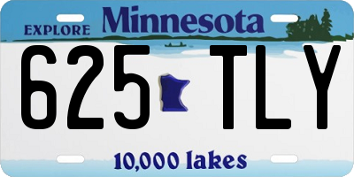 MN license plate 625TLY