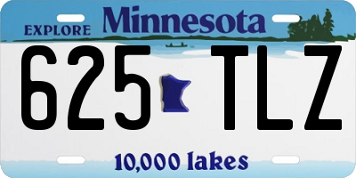 MN license plate 625TLZ