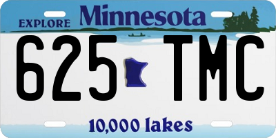 MN license plate 625TMC