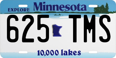 MN license plate 625TMS