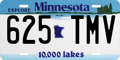 MN license plate 625TMV