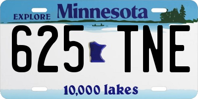 MN license plate 625TNE