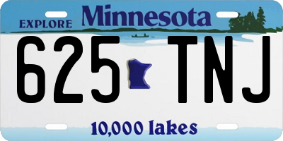 MN license plate 625TNJ