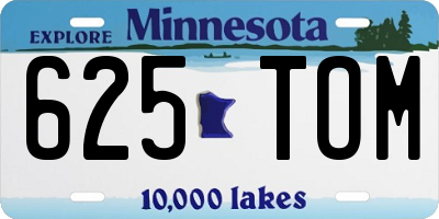 MN license plate 625TOM