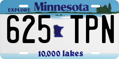 MN license plate 625TPN