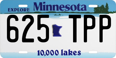 MN license plate 625TPP