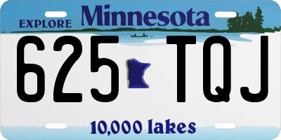 MN license plate 625TQJ