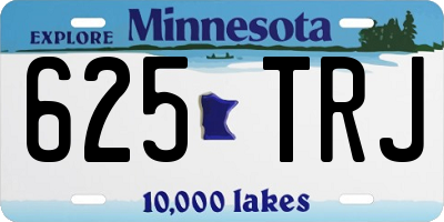 MN license plate 625TRJ