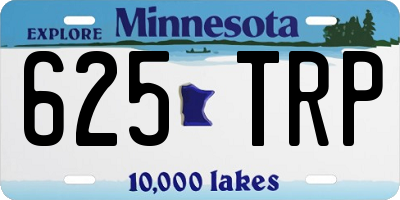 MN license plate 625TRP