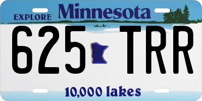 MN license plate 625TRR