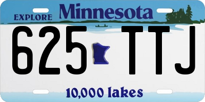 MN license plate 625TTJ