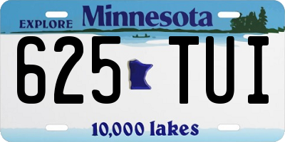 MN license plate 625TUI
