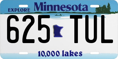 MN license plate 625TUL