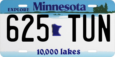 MN license plate 625TUN