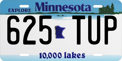 MN license plate 625TUP