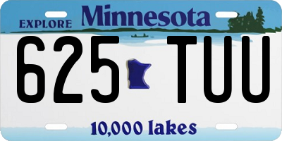 MN license plate 625TUU