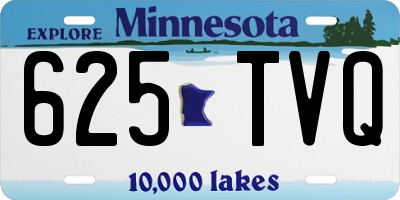 MN license plate 625TVQ