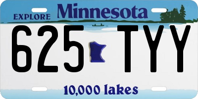 MN license plate 625TYY