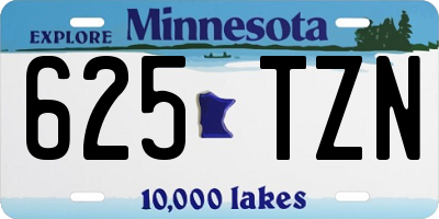 MN license plate 625TZN